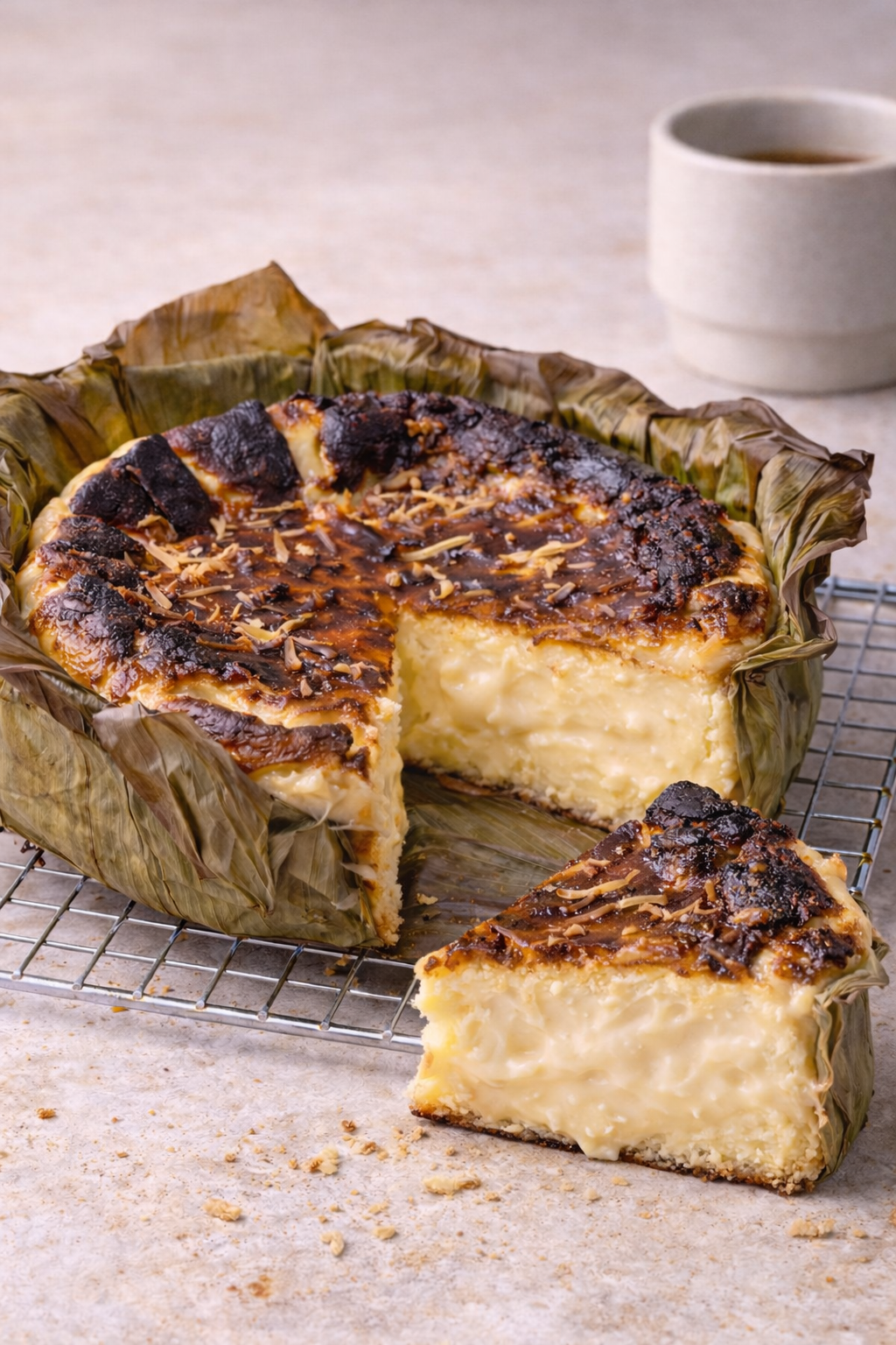 KETO Bibingka Burnt Cheesecake