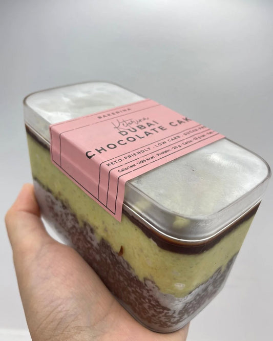 KETO Dubai Chocolate Cake